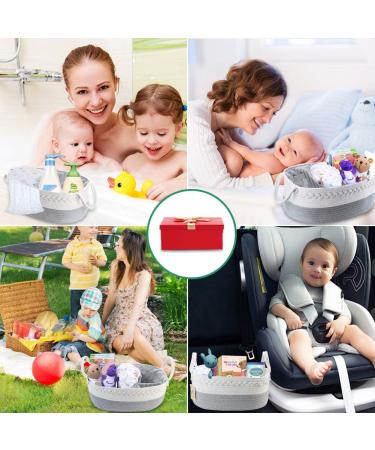 Baby Diaper Caddy Organizer - Extra Large Nursery Storage Bin with 8 Pockets and 5 Compartments - Buy Online on SooperMarket.com