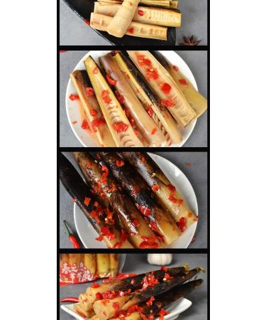 Instant Hand Peeled Bamboo Shoots 500g/pack Chinese Pickled Vegetables Crispy Bamboo Shoots Spicy Fresh Pickled Pepper Bamboo Shoots Ready-to-eat Spicy Snacks (Spicy 1 pack) Spicy 1 pack - Buy Online on SooperMarket.com