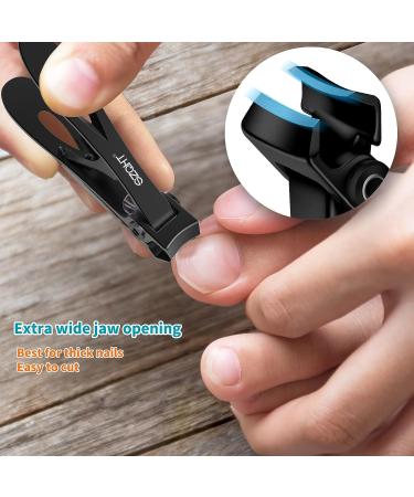 SZQHT Professional Toe Nail Clippers - Cuticle for Ingrown Fingernails - Manicure & Pedicure Kit for Elder - Thick Nails Care - Buy Online on SooperMarket.com
