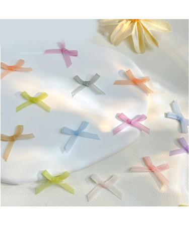 10Pcs Bow Art Decorations Colorful Ribbon Bowknot Accessories Bows For Acrylic Art 02a - Buy Online on SooperMarket.com