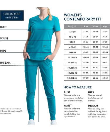Cherokee Workwear Women's Infinity Crew Neck Scrubs Shirt - Large Navy - Buy Online on SooperMarket.com