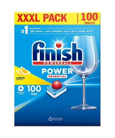 AMK All In One Deep Clean Powerball Dishwasher 100 Tablets Lemon Sparkle