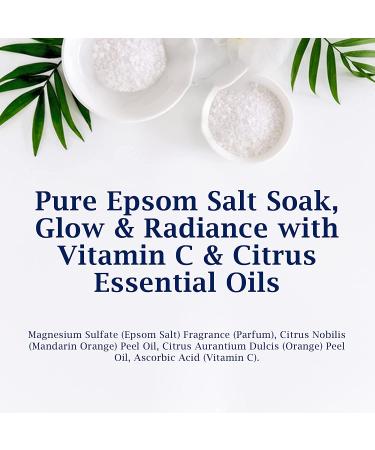 Dr Teal's Pure Epsom Salt Soak Glow & Radiance with Vitamin C & Citrus Essential Oils 3 lbs - Pack of 4 - Buy Online on SooperMarket.com