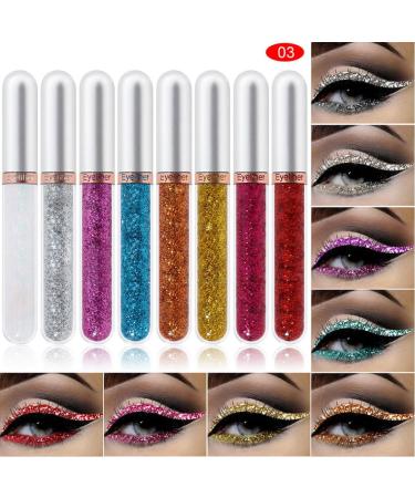 8 Colors Liquid Eyeliner Colourful Waterproof Eyeliner Cosplay Matte Eyeliner Set 2.5mL Style 3. - Buy Online on SooperMarket.com