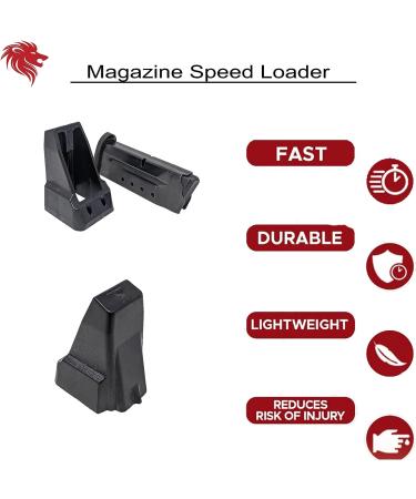 RAEIND Speedloader for SCCY CPX Handguns - Double & Single Stack Models - CPX-1/2/3/4 & DVG1-9mm - Magazine Loader Tool - Buy Online on SooperMarket.com