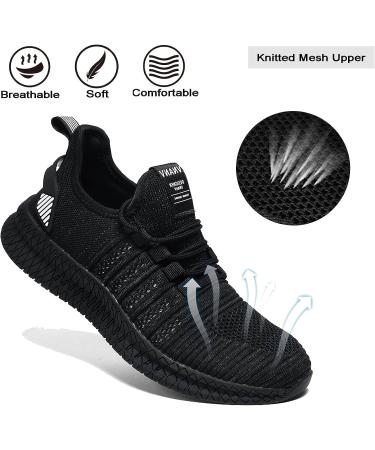 VNANV Men's Slip On Walking Shoes - Lightweight & Breathable Athletic Sneakers in White - Buy Online on SooperMarket.com
