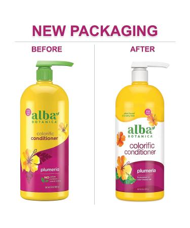 Alba Botanica Colorific Conditioner Plumeria 32 oz - Nourishing Hair Care for Vibrant Color (1 Pack) - Buy Online on SooperMarket.com