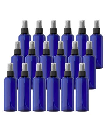 TIANZD 50 Pieces Empty 100 ml Blue PET Plastic Fine Mist Pump Spray Bottles with Black Top Portable Sprayer for Perfume Water Cosmetic Travel Containers Refillable 2x Funnel