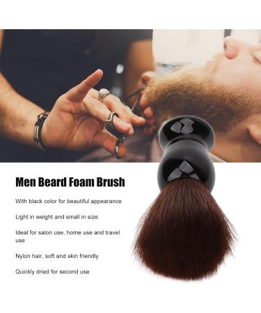 Pilipane Shave Brush - Quick Drying Bart Brush for Men | Soft Brown Nylon Hair & Comfortable Black Handle | Perfect for Home & Salon Beard Care - Buy Online on SooperMarket.com