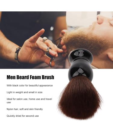 Soft Nylon Hair Shaving Brush for Men - Black Handle Beard Cleaning Brush - Buy Online on SooperMarket.com
