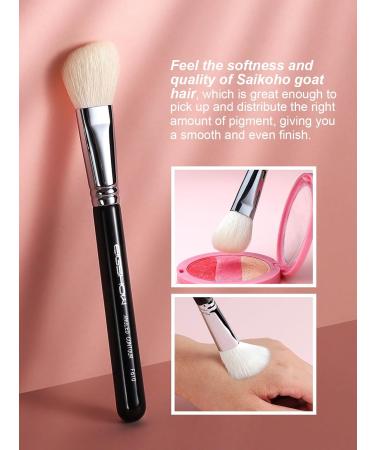 Contour Brush EIGSHOWBEAUTY Premium Face Angled Contour Makeup Brushes with Premium Luxe Saikoho Goat Hair Bristles Contour Foundation Brush for Cream Powder Liquid Blending Makeup Brush-F610 - Buy Online on SooperMarket.com