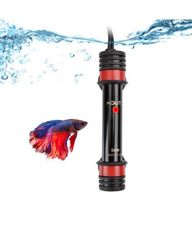 NICREW Preset Aquarium Heater, Submersible Fish Tank Heater with Electronic Thermostat, UL Listed 50-watt