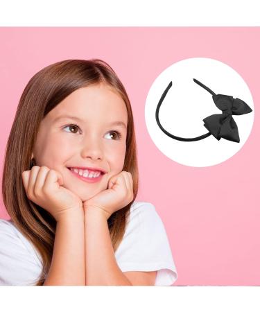 VOCOSTE Bow Headband Fashion Cute Polyester Hairband for Teenager Black 5.9x4.4 Inch - Buy Online on SooperMarket.com