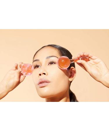 Skin Gym Ice Globe Beauty Balls: Cold Roller Massager for Face & Eyes - Reduce Puffiness, Pores, and Wrinkles - Pink - Buy Online on SooperMarket.com