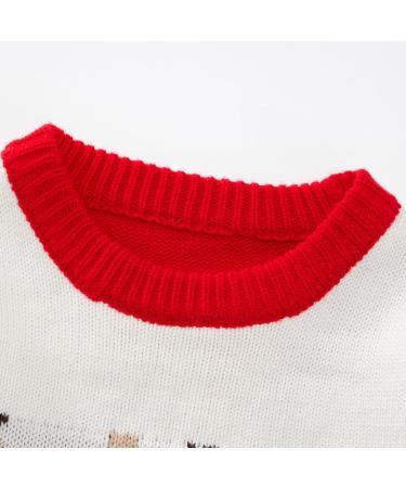 ESHOO Kids Christmas Deer Print Knit Sweater - 3-4 Years (Deer-red) - Buy Online on SooperMarket.com