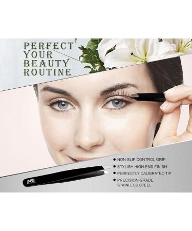 MAXEQUIP Stainless Steel Facial Tweezers for Men and Women - Professional Precision Eyebrow & Ingrown Hair Removal Tool - Buy Online on SooperMarket.com