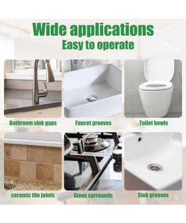 2pcs V Shaped Grout Cleaner Brush Handheld Stiff Bristle Crevice Cleaning Brush Multifunctional Shower Scrub Tool for Tile Floors Tracks Door Slot Bathroom Kitchen - Buy Online on SooperMarket.com