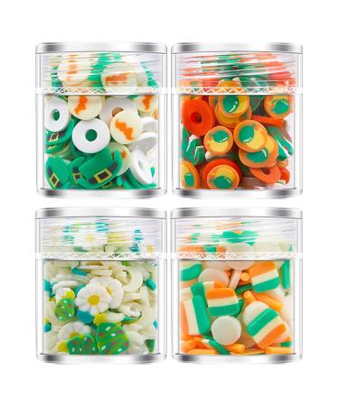 4 Bottles Colorful 3D Nail For Women's Making Crafts Add A Touch Of Personal To Your Nail Nail Decorations For Parties spring orange light