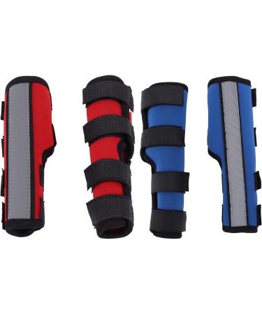 EVTSCAN 1 Pair Supportive Dog Leg Braces Reflective Designed Dog Front Leg Protector for Injury/Sprains/Instability/Anthritis(L-red) L Red - Buy Online on SooperMarket.com