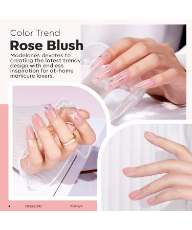 Modelones Pink Builder Gel - 15ML Bottle for Nail Extension and Strengthening - Buy Online on SooperMarket.com