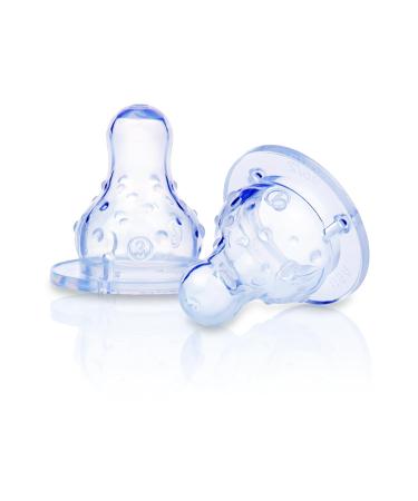 Nuby 2-Pack Three Flow Standard Neck Nipples - 2 Count | Buy Online - Buy Online on SooperMarket.com