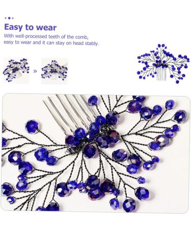 HAPINARY Bridal Wedding Comb Hair Combs for Women Accessories Zircon Hair Comb Wedding Hair Accessories for Brides Bride Wedding Headdress Hair Combs for Women Decorative Hair Insert Comb - Buy Online on SooperMarket.com