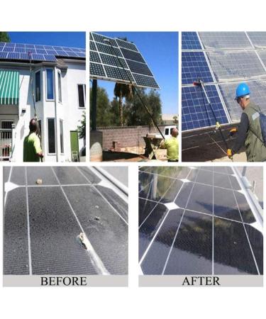 Window Cleaning Pole 3-12M Photovoltaic Panel Cleaning Tool Multi-Purpose Water Spray Brush Extendable Cleaner for Trucks Windows Washing/8M Rod/30Cm Brush Head - Buy Online on SooperMarket.com
