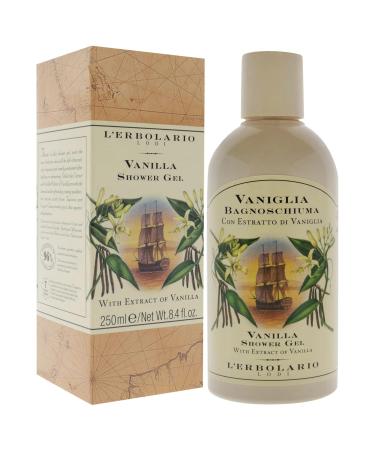L'Erbolario Vanilla Bath and Shower Gel 250ml - Luxurious Moisturizing Formula for Revitalizing Bath Experience - Available for International Shipping - Buy Online on SooperMarket.com