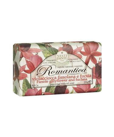Nesti Dante Romantica Passional Natural Soap - Fiesole Gillyflower & Fuchsia 8.8oz | International Shipping Available - Buy Online on SooperMarket.com