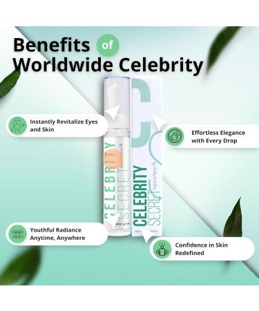 Worldwide Nutrition Celebrity Secret Topical Face Lift - Instant Wrinkle Remover & Skin Tightening Cream for Youthful Skin - 10 ml - Buy Online on SooperMarket.com