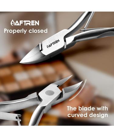 Professional Cuticle Nippers Precision Manicure Nail Clippers Stainless Steel Scissors Thick and Ingrown Nails Hospital Grade Podiatry Tool - Buy Online on SooperMarket.com