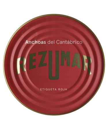 Rezumar - Anchoas Etiqueta Roja - Cantabrian anchovy fillets in olive oil - 520 g