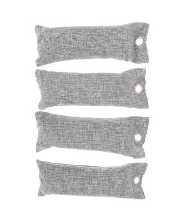 Inoomp 4 pieces deodorant package made of bamboo coal coal desodoring agent carrier bag auto bling accessories pill bags to remove household products shoe bamboo coal travel