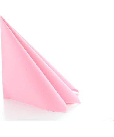 Prime Guest Napkin Pink - Premium Airlaid Fabric for Weddings & Celebrations | 50 Pack 40x40 cm Fold - Buy Online on SooperMarket.com