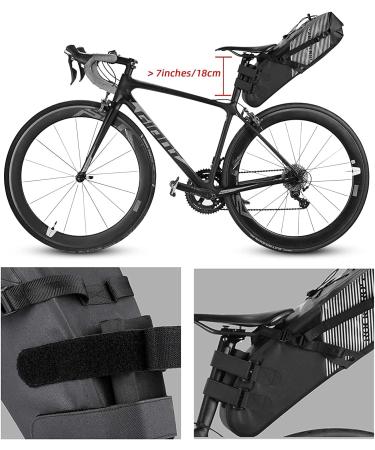 ROCKBROS 100% Waterproof Bicycle Saddle Bag - IPX7 10L Rear Wheel & Seat Bag | Perfect for Cycling Adventures - Buy Online on SooperMarket.com