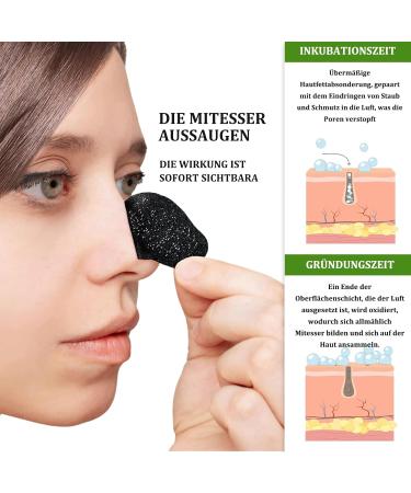 Shefve Blackhead Nasal Strips - 50PC Activated Carbon Pore Cleaner for Men & Women | Effective Blackhead Remover - Buy Online on SooperMarket.com