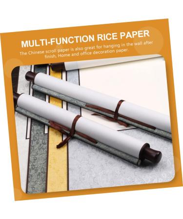 STOBOK 2pcs Blank Rice Paper Scroll Office Work Paper Vintage Silverx2pcs 1.5X40X119CMx2pcs - Buy Online on SooperMarket.com