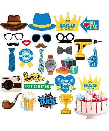 Neamou Dad Cupcake Toppers | Cake Cupcake Decorations - Cupcake Picks Cake Toppers Ake Cupcake Decorations Birthday Party Cake Decorations Toppers Picks - Buy Online on SooperMarket.com