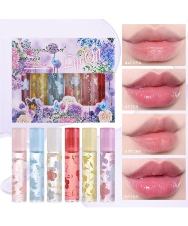 Plumping Lip Gloss Lip Oil Hydrating For Natural Cute Makeup Lipstick TintedsClear SerumsLip Balm Cosmetics Flower Lip Balm Care Cosmetic Moisting Oily Texture Hydrating Lip Oil Natural - Buy Online on SooperMarket.com