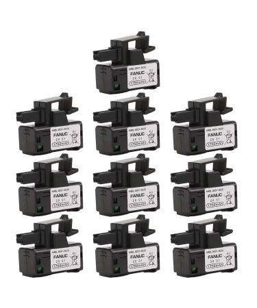 10 Pack 3V 1750mAh A98L-0031-0026 PLC Battery for FANUC A98L-0031-0026 A02B-0309-K102 Non-Rechargeable