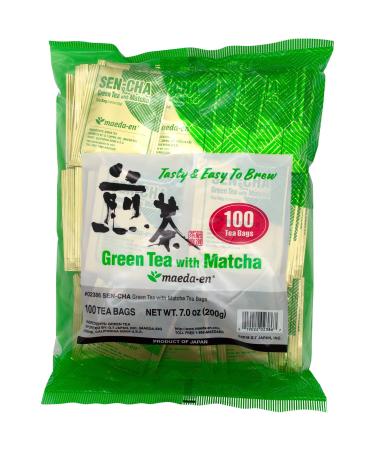 Authentic Maeda-en Japanese Sencha Green Tea - 100 Foil-Wrapped Tea Bags