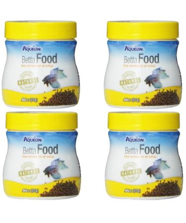 (4 Pack) Aqueon Betta Food 0.95-Ounce
