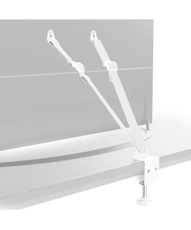 PUTORSEN TV Safety Strap Furniture Straps Child Safety Adjustable Anti Tip TV Strap and Punch-Free Clamp for Baby Proofing VESA Mounting Option Metal Connectors White