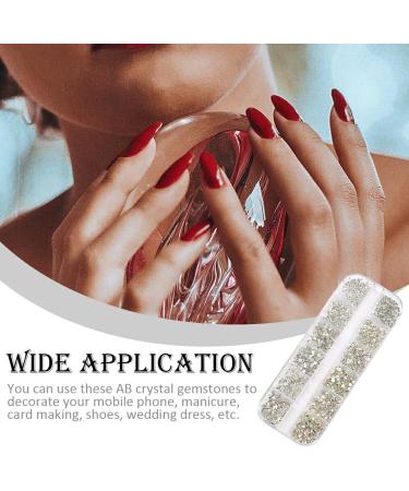 Dajidafu 1 Bag Glass Crystal Eye-catching Flat Bottom Perfect Match Personalized Nail Rhinestones Sweet Gift for Mobile Phone Type 3 - Buy Online on SooperMarket.com