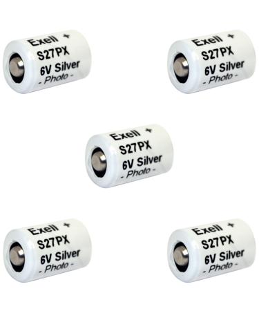 5pc Exell S27PX 6V Silver Oxide Battery EPX27 V27PX 4NR43 KX27 HS3C