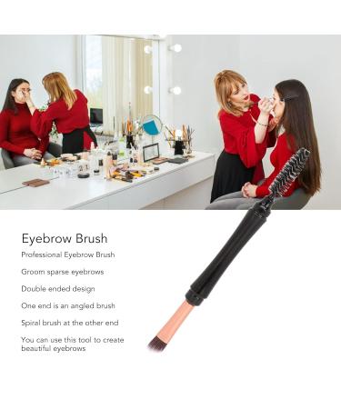 Double-Ended Eyebrow Brush - Portable Angled Spiral Brush for Beginners | International Shipping Available - Buy Online on SooperMarket.com