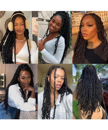 Leeven 30 Inch Passion Twist Crochet Braids Hair for Butterfly Locs - 1 Pack Long Water Wave Crochet Hair | Bohemian Braids 1B# 30 Inch - Buy Online on SooperMarket.com