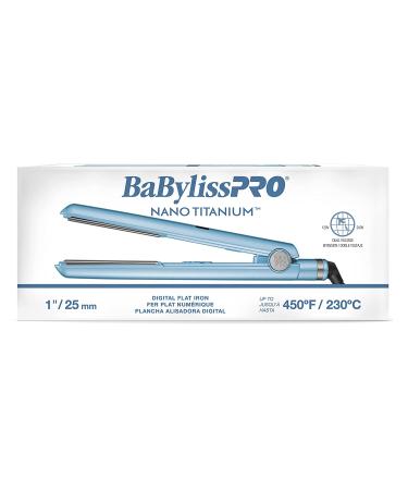 BabylissPRO Nano Titanium 1 Digital Straightener - Professional Hair Styling Tool - Buy Online on SooperMarket.com