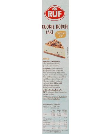 RUF Cookie Dough Cake - No Bake Cream Cheese & Chocolate Chips Includes Cake Tin 325g - Buy Online on SooperMarket.com