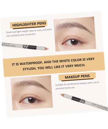 PLAFOPE 12pcs Lying Silkworm Eyeliner Cosmetics Pencils Highlighter Eyeliner Pencils Eyeliners White Powder - Buy Online on SooperMarket.com